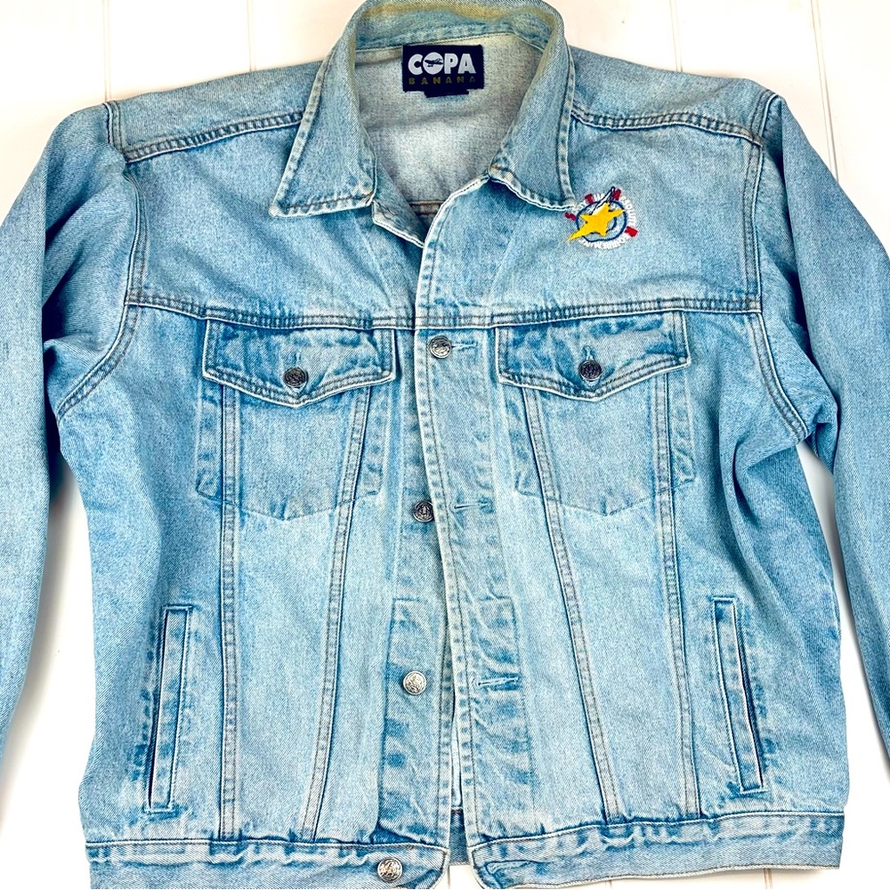😎 Vintage Copa Banana Medium Denim Jean Jacket VTG